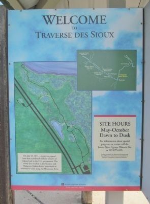 Welcome to Traverse des Sioux Marker image. Click for full size.