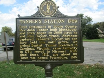Tanner’s Station 1789 Marker. Click for full size. Tanner’s Station 1789 Marker image. Click for full size.