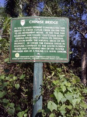 Chinese Bridge Marker. Click for full size. Chinese Bridge Marker image. Click for full size.