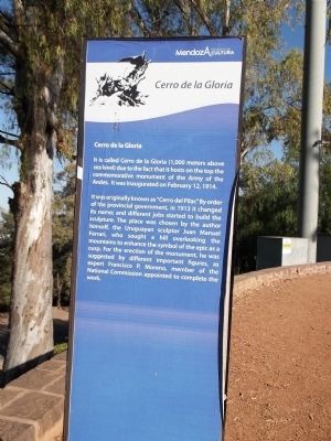 Cerro de la Gloria Marker. Click for full size. Cerro de la Gloria Marker image. Click for full size.