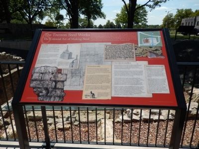 The Trenton Steel Works Marker image. Click for full size.