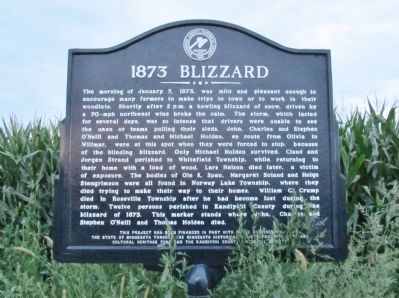1873 Blizzard Marker image. Click for full size.
