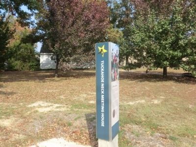Tuckahoe Neck Meeting House Marker. Click for full size. Tuckahoe Neck Meeting House Marker image. Click for full size.