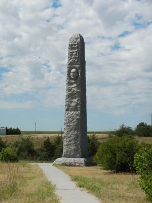 Massacre Canyon Battlefield Memorial image. Click for full size.
