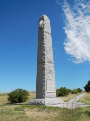 Massacre Canyon Battlefield Memorial image. Click for full size.