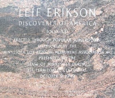 Leif Erikson Marker image. Click for full size.