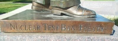 Hubert H. Humphrey Statue Base. Click for full size. Hubert H. Humphrey Statue Base image. Click for full size.