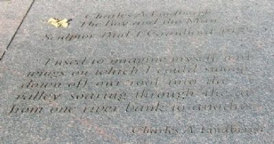 Charles A. Lindbergh Marker. Click for full size. Charles A. Lindbergh Marker image. Click for full size.