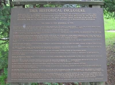 This Historical Inclosure Marker image. Click for full size.