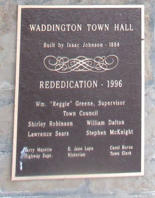 Waddington Town Hall Marker image. Click for full size.