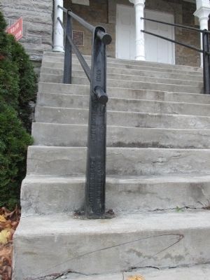 Waddington Town Hall Marker and Handrail image. Click for full size.