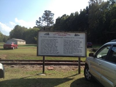 Calera & Shelby Railroad Marker image. Click for full size.