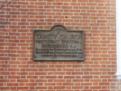 Trinity Church Marker. Click for full size. Trinity Church Marker image. Click for full size.