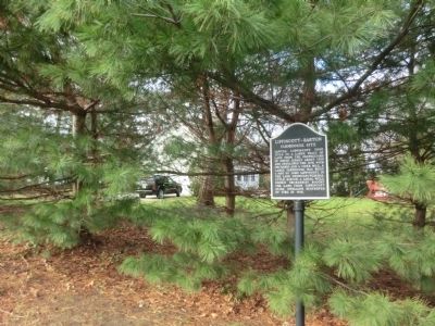 Lippincott-Barton Farmhouse Site Marker. Click for full size. Lippincott-Barton Farmhouse Site Marker image. Click for full size.