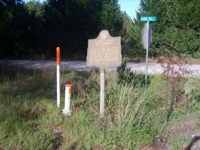 Clarke’s Creek Encampment Marker. Click for full size. Clarke’s Creek Encampment Marker image. Click for full size.