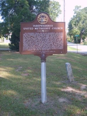 Independence United Methodist Church Marker. Click for full size. Independence United Methodist Church Marker image. Click for full size.
