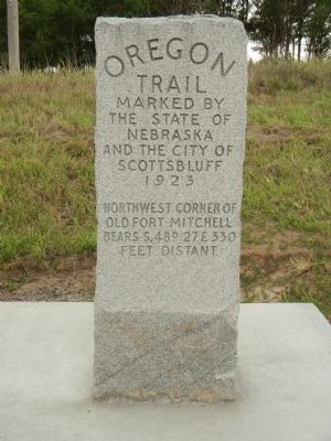 Oregon Trail marker. Click for full size. Oregon Trail marker image. Click for full size.