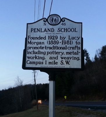 Penland School Marker image. Click for full size.