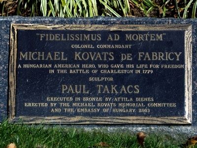 Michael Kovats de Fabricy Marker image. Click for full size.