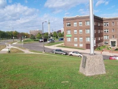 Site of First School Patrol Crossing in the World Marker. Click for full size. Site of First School Patrol Crossing in the World Marker image. Click for full size.