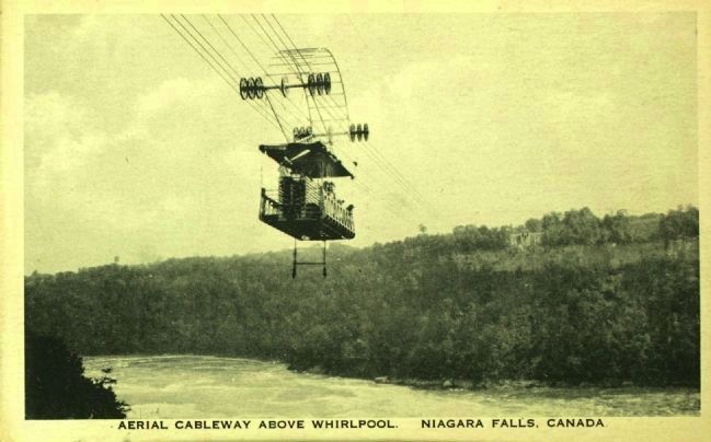 <i> Aerial Cableway Above Whirlpool. Niagara Falls, Canada</i> image. Click for full size.