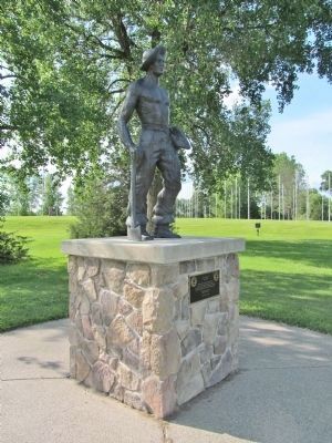 C.C.C. Worker Statue image. Click for full size.