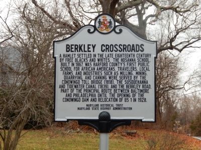 Berkley Crossroads Marker image. Click for full size.