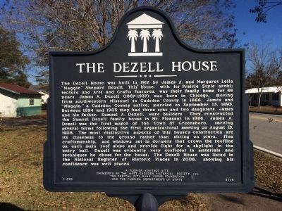 Dezell House Marker image. Click for full size.