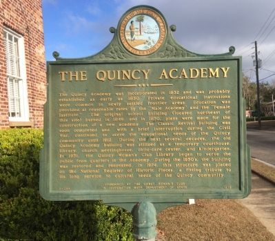 The Quincy Academy Marker image. Click for full size.