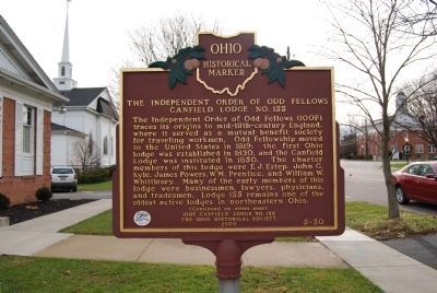 The Independent Order of Odd Fellows Marker. Click for full size. The Independent Order of Odd Fellows Marker image. Click for full size.