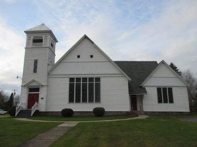 Marker is to the Right of the Red Door. Click for full size. Marker is to the Right of the Red Door image. Click for full size.