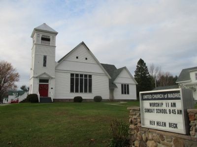 United Church of Madrid - Front. Click for full size. United Church of Madrid - Front image. Click for full size.