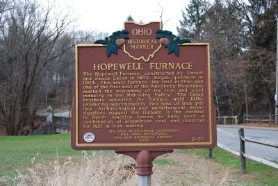 Hopewell Furnace Marker. Click for full size. Hopewell Furnace Marker image. Click for full size.