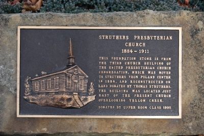 Struthers Presbyterian Church Marker image. Click for full size.