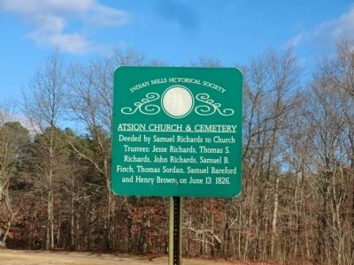 Atsion Church & Cemetery Marker image. Click for full size.