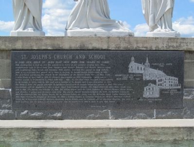 St Joseph's Church and School Marker image. Click for full size.