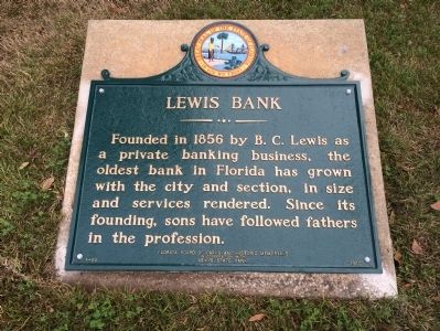 Lewis Bank Marker. Click for full size. Lewis Bank Marker image. Click for full size.