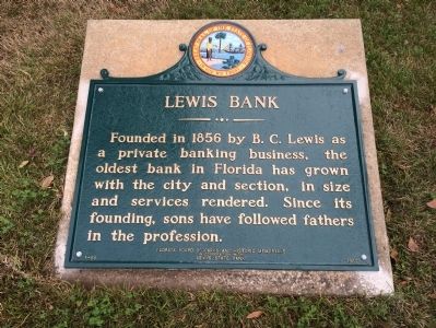 Lewis Bank Marker image. Click for full size.