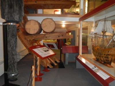 Visitors Centre exhibits image. Click for full size.
