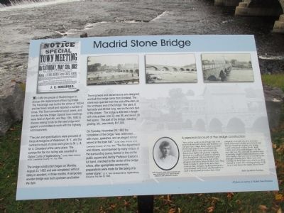Madrid Stone Bridge Marker image. Click for full size.