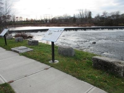 Madrid Markers and Grass River Dam image. Click for full size.