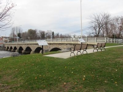 Madrid Markers and the Stone Bridge (NY 345) image. Click for full size.