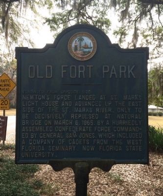 Old Fort Park Marker (Reverse) image. Click for full size.