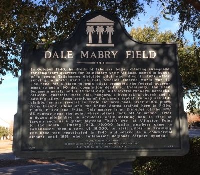Dale Mabry Field Marker image. Click for full size.