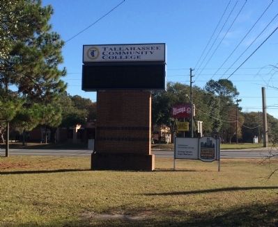 Tallahassee Community College sign nearby. image. Click for full size.