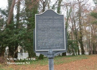 Lutheran Home Marker image. Click for full size.