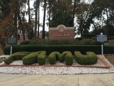 Florida A&M University Marker (left). Click for full size. Florida A&M University Marker (left) image. Click for full size.