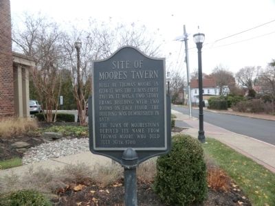 Site of Moore's Tavern Marker. Click for full size. Site of Moore's Tavern Marker image. Click for full size.