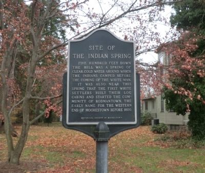 Site of the Indian Spring Marker. Click for full size. Site of the Indian Spring Marker image. Click for full size.