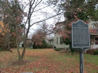 Site of the Indian Spring Marker. Click for full size. Site of the Indian Spring Marker image. Click for full size.
